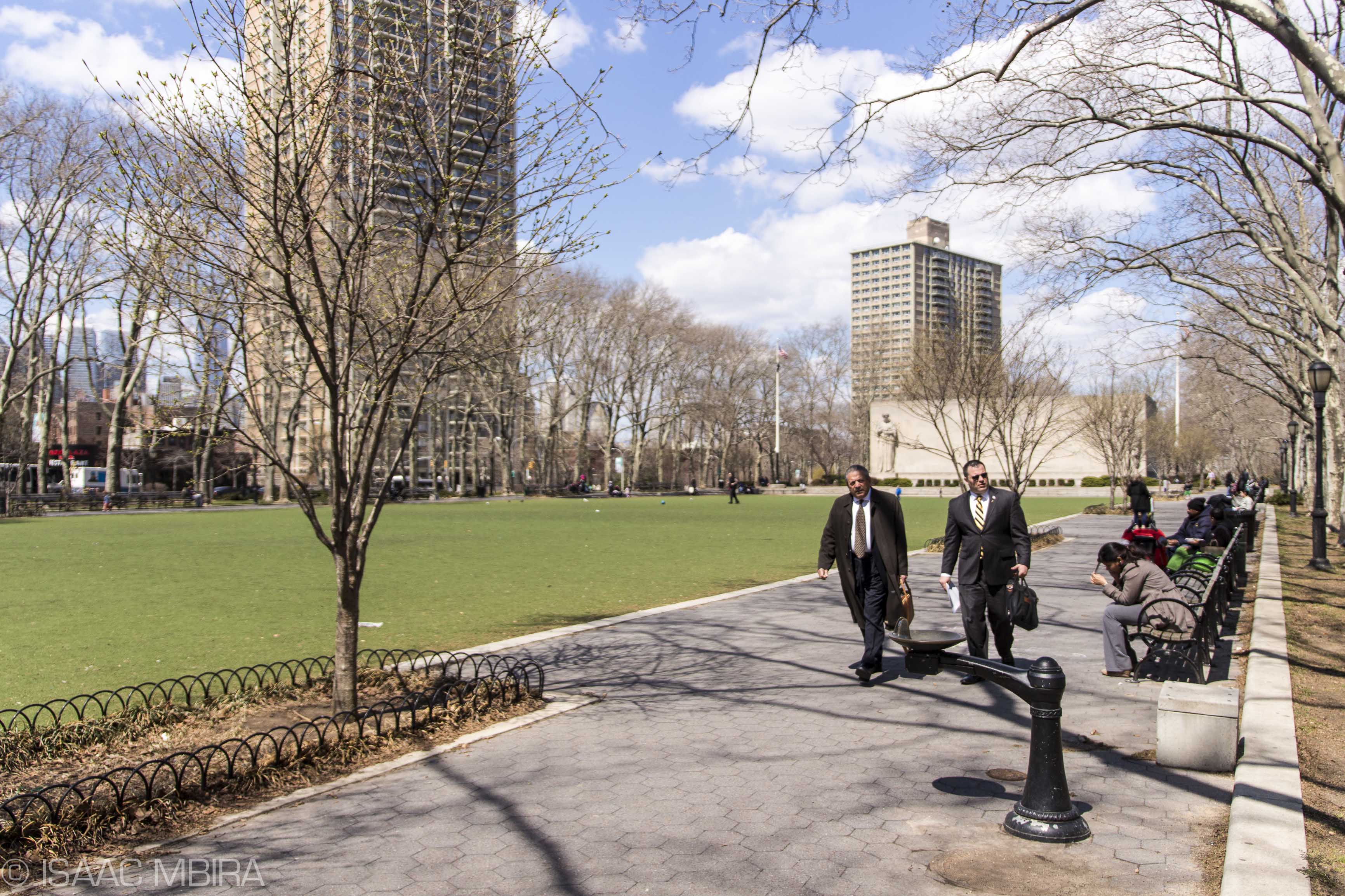 Cadman Plaza Park Side Path