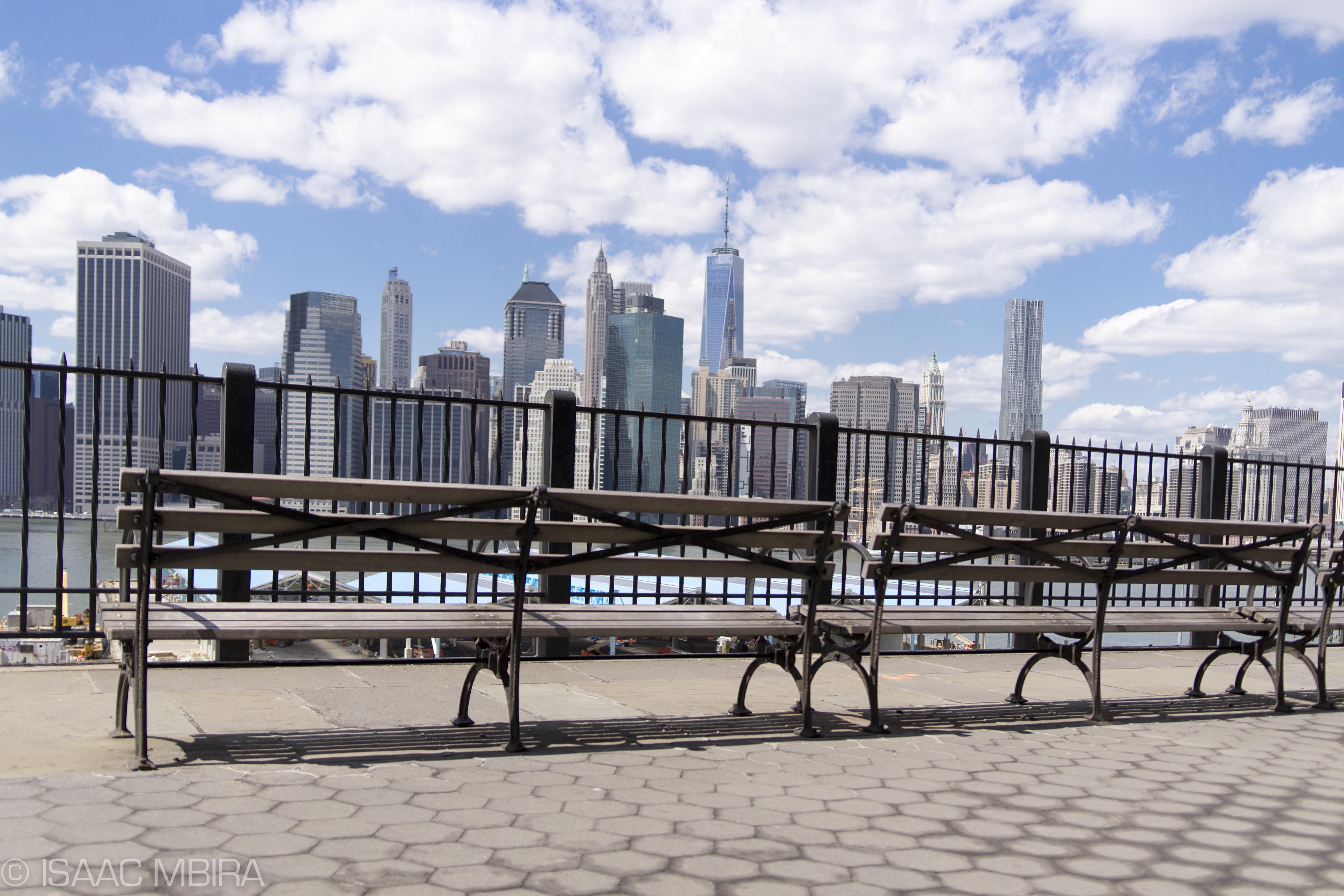 Image of Downtown Manhattan as seen from the Brooklyn Heights Promenade